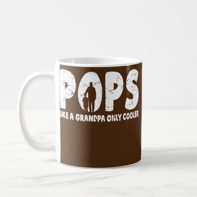Mug Hommes Pops Comme Un Grand-Père Uniquement Glacièr (Gauche)