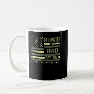 Mug Hommes Promus À Papa Est 2023 Fier Armée Militaire