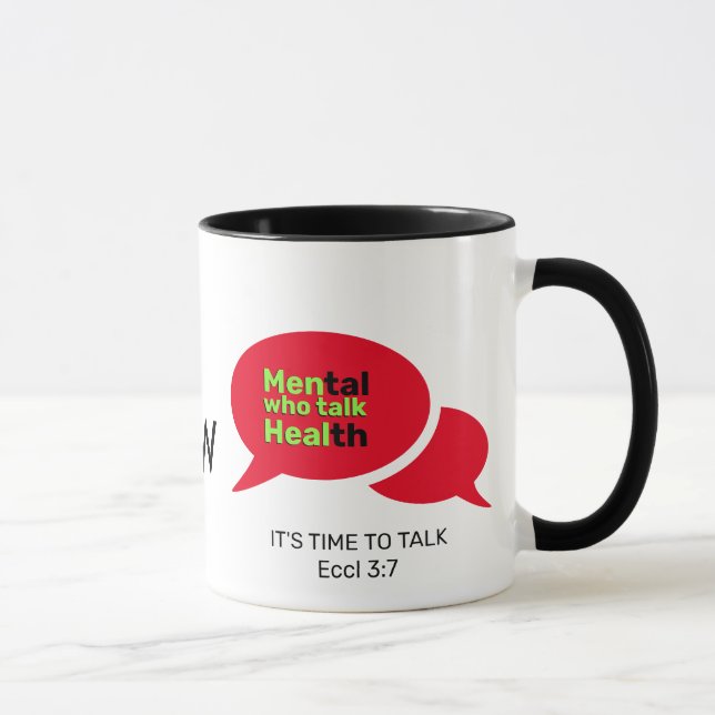 Mug HOMMES SUR MESURE QUI PARLENT DE SANTÉ Mentale MON (Droite)