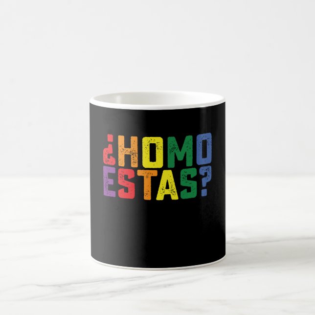 Mug Homo Estas espagnol mexicain drôle Gay pride LGBTQ (Centre)