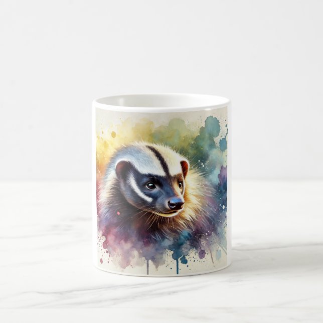Mug Honey Badger 290624AREF113 - Watercolor (Centre)