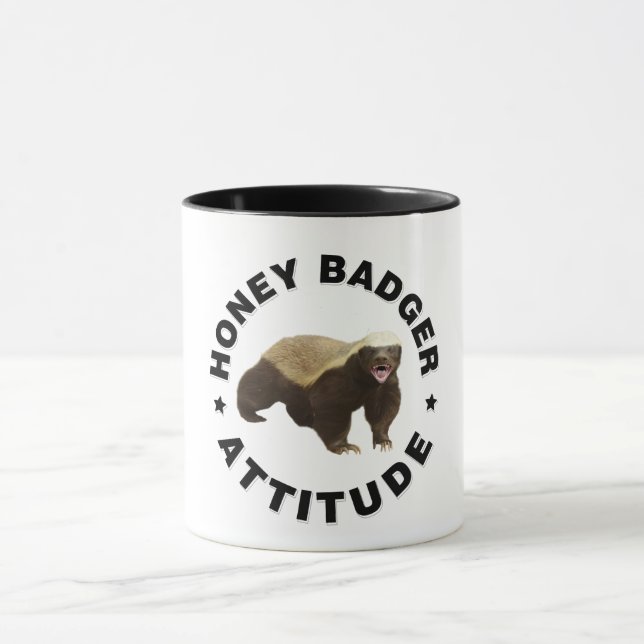 Mug Honey badger a Attitude (Centre)