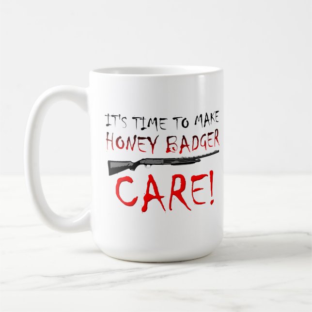 Mug Honey Badger Care (Gauche)