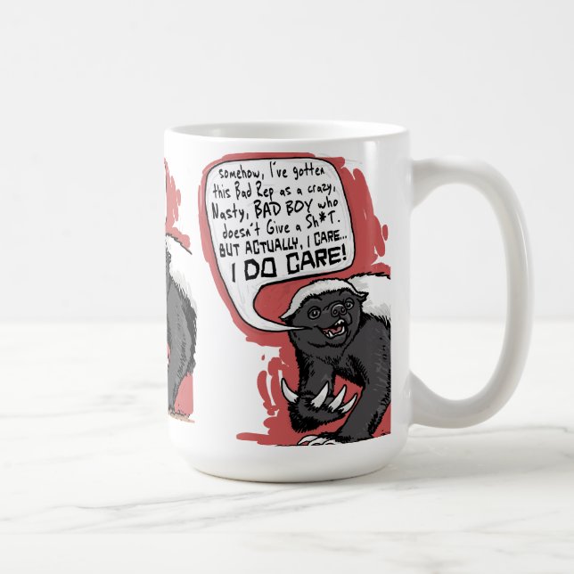 Mug Honey Badger s'en soucie (Droite)