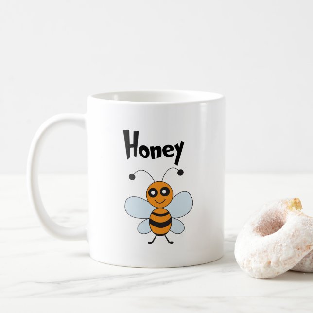 Mug Honey Bee Nature Insect Animale (Avec donut)
