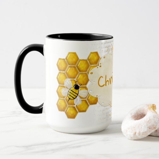 Mug Honey Comb 3D Whimsey NOM (Avec donut)