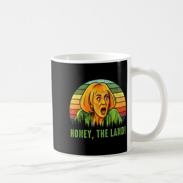 Mug Honey The Land Funny Retro Sunset Forest  (Droite)