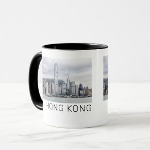 Mug Hong Kong Island Skyline Retro Cityscape Vintage