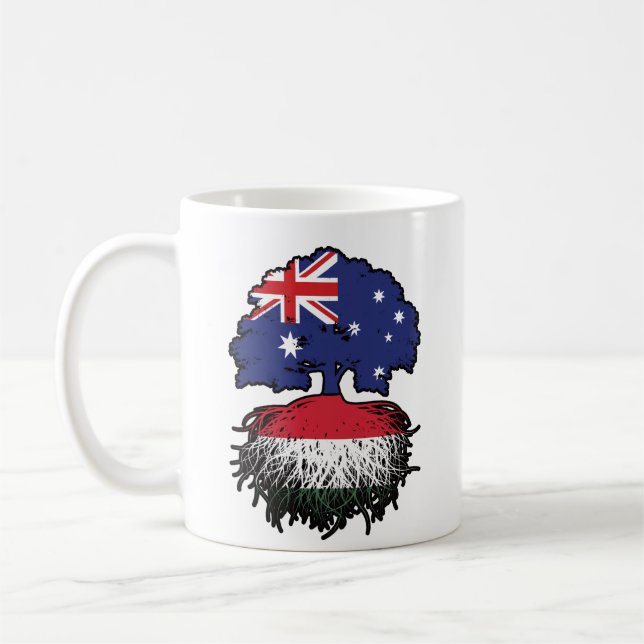Mug Hongrie Australienne Australie racine d'arbre (Gauche)