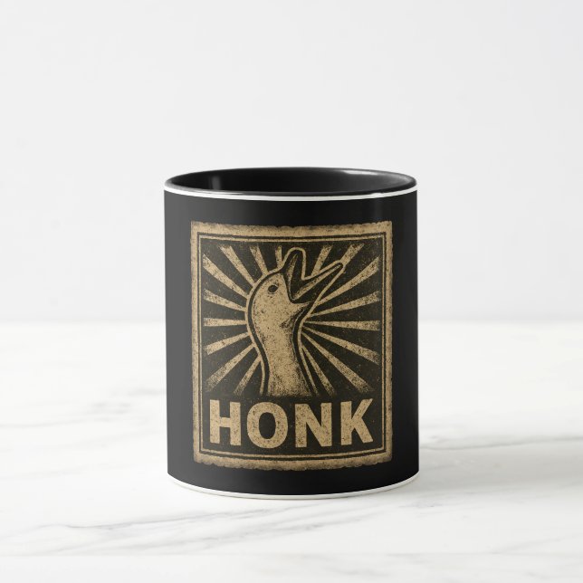 Mug Honk Goose Funny Duck Chicken Mème (Centre)