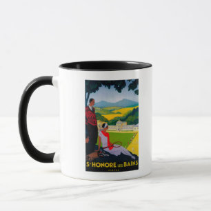 Mug Honore Les Bains Poster Vintage Europe