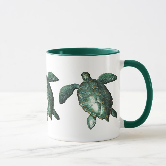 Mug Honu - Tortue de mer verte (Droite)