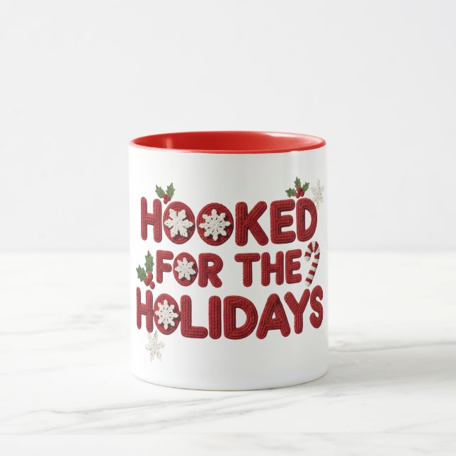 Mug Hooked for the Holidays Crochet Christmas (Centre)