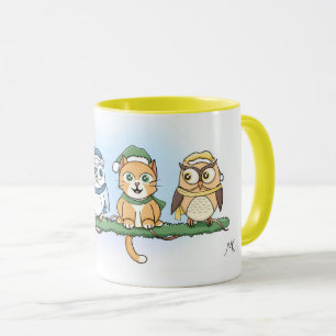 Mug Hoot est-ce que c'est bizarre ? Chouettes de Noël