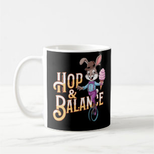 Mug Hop & Balance - Unicycle Bunny Circus Act
