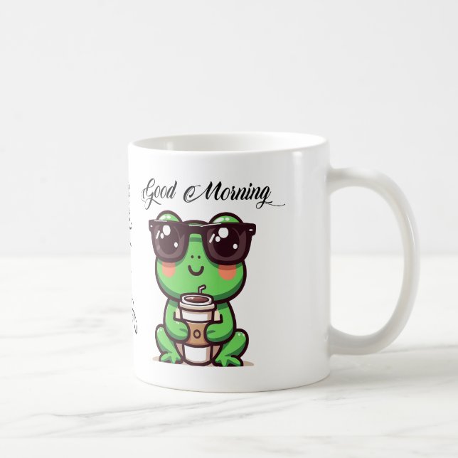 Mug Hop dans le bonheur avec notre adorable grenouille (Droite)