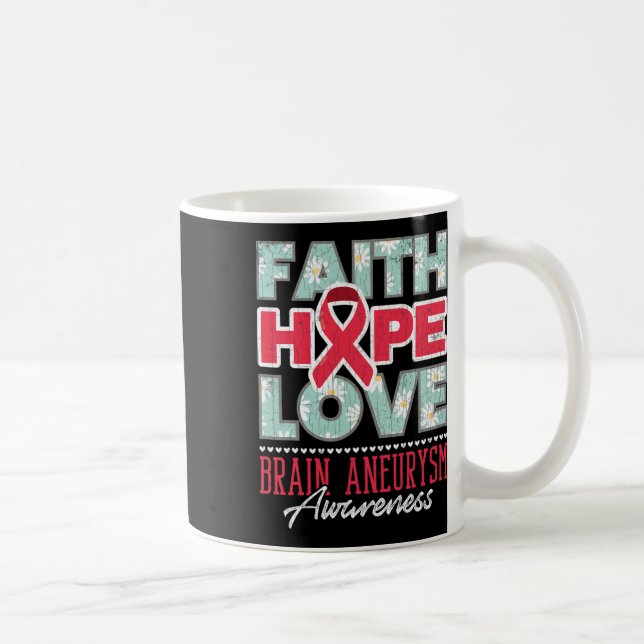 Mug Hope Love Cerveau Aneurysm Sensibilisation Graphiq (Droite)