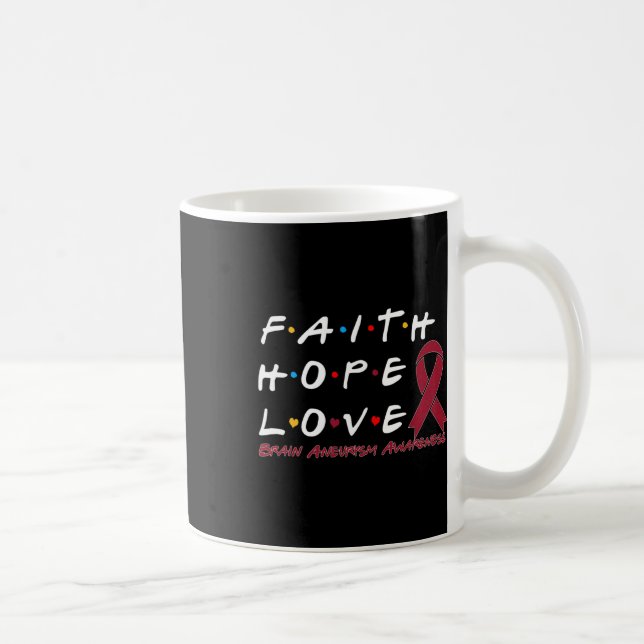 Mug Hope Love Cerveau Aneurysme Sensibilisation (Droite)
