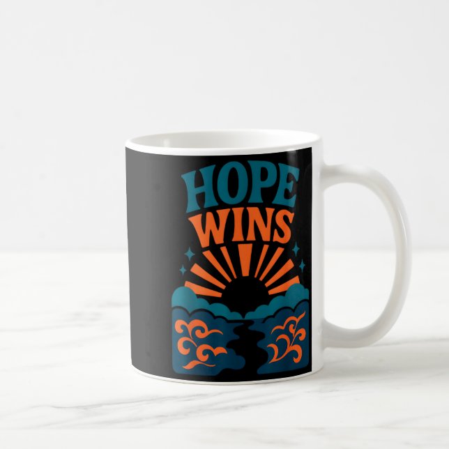 Mug Hope Wins Romans 15_13 Sunrise Ocean Christian  (Droite)