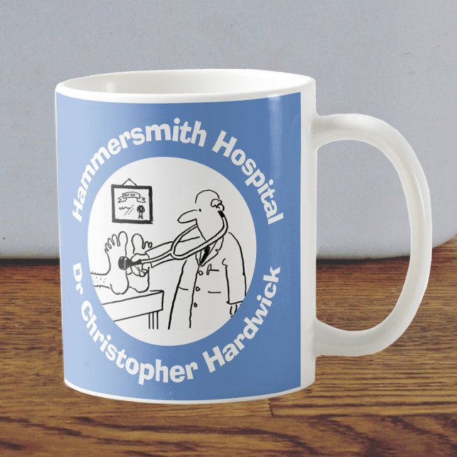 Mug Hôpital, Clinique ou Chirurgie avec nom. (Créateur téléchargé)
