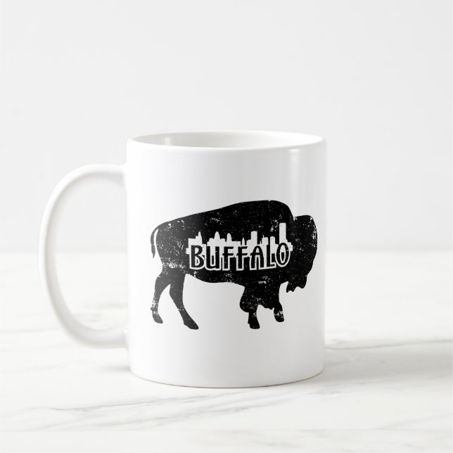 Mug Horizon de Buffalo NY affligé (Gauche)