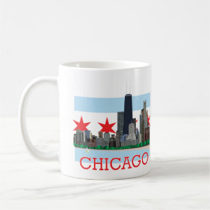 Mug Horizon de Chicago et drapeau de ville