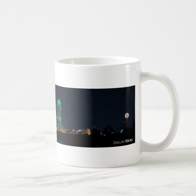 Mug Horizon de Dallas, le Texas la nuit (Droite)
