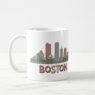 Mug Horizon de la ville de Boston, Boston Ma États-Uni