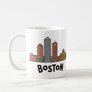 Mug Horizon de la ville de Boston, Boston Ma États-Uni