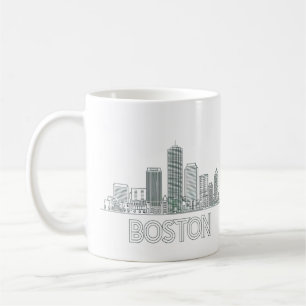 Mug Horizon de la ville de Boston, Boston Ma États-Uni