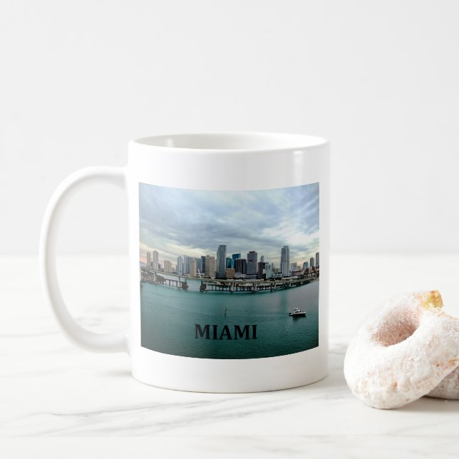 Mug Horizon de Miami la Floride (Avec donut)