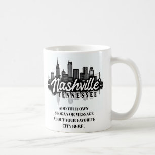 Mug Horizon minimaliste de Nashville, Tennessee  
