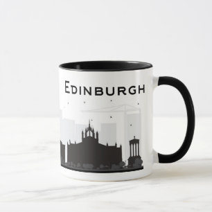 Mug Horizon noir et blanc d'Edimbourg Ecosse