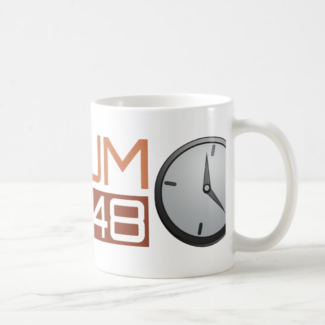Mug Horloge brillante de défi de Ludum (Droite)