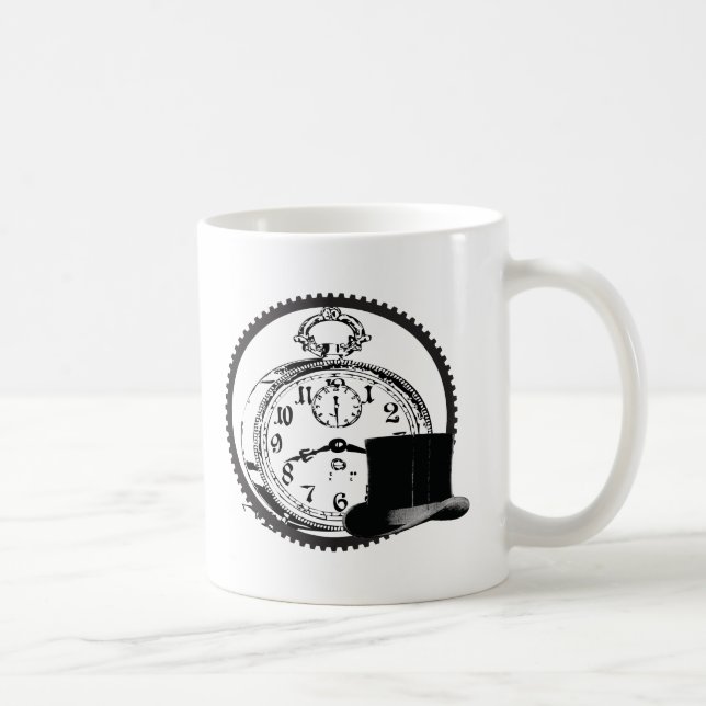 Mug horloge de steampunk, vitesse, casquette (Droite)