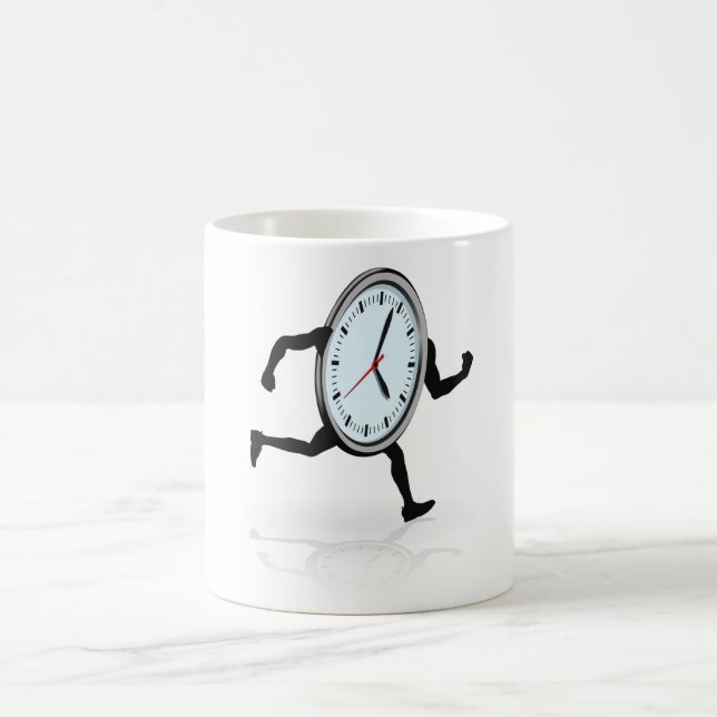 Mug Horloge en cours d'exécution (Centre)