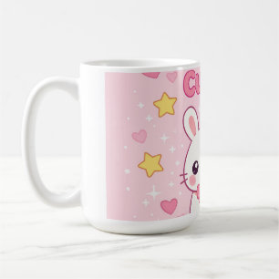 Mug Horloge murale lapin rose mignon