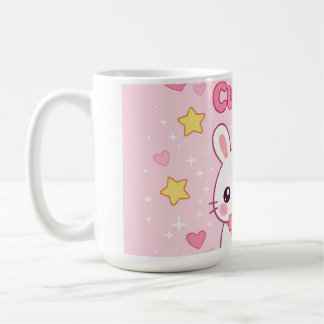 Mug Horloge murale lapin rose mignon