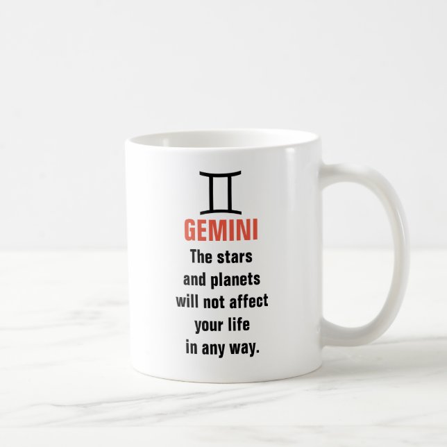 Mug Horoscope de Gémeaux - les étoiles et les planètes (Droite)