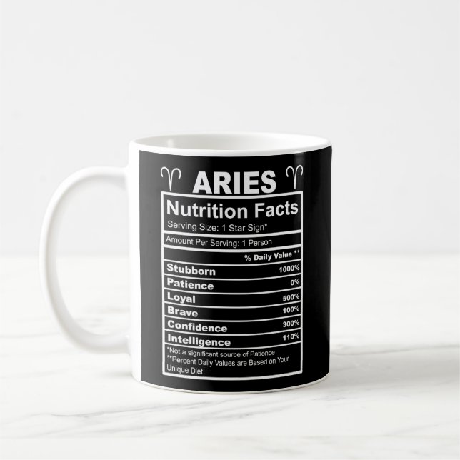 Mug Horoscope SIGNE Zodiaque Astrologie La valeur nutr (Gauche)