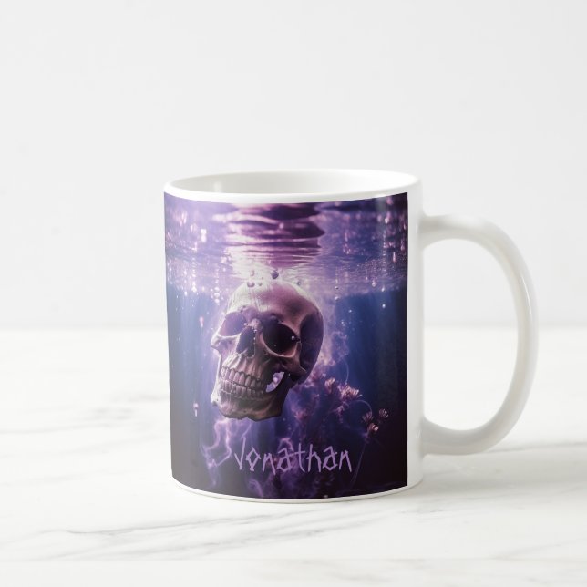 Mug Horreur crâne Déplaisante personnalisée Halloween  (Droite)