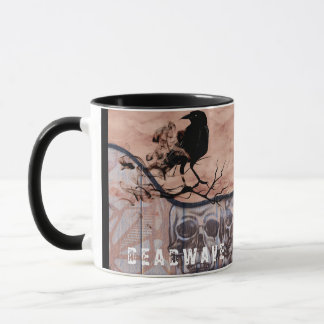 Mug Horreur crâne et corbeau Personnalisé