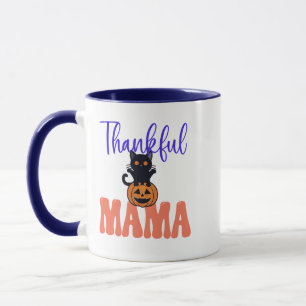 Mug Horreur de chat noir d'Halloween   Chat Citrouille