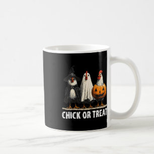 Mug Horreur Drôle Poulets Ou Traiter Poulets Fantôme W