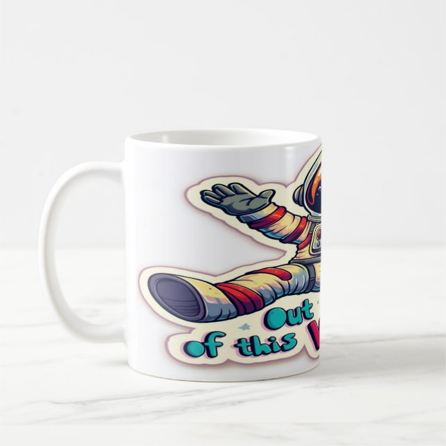 Mug Hors de ce monde - Citation Motivationnelle cosmiq (Gauche)