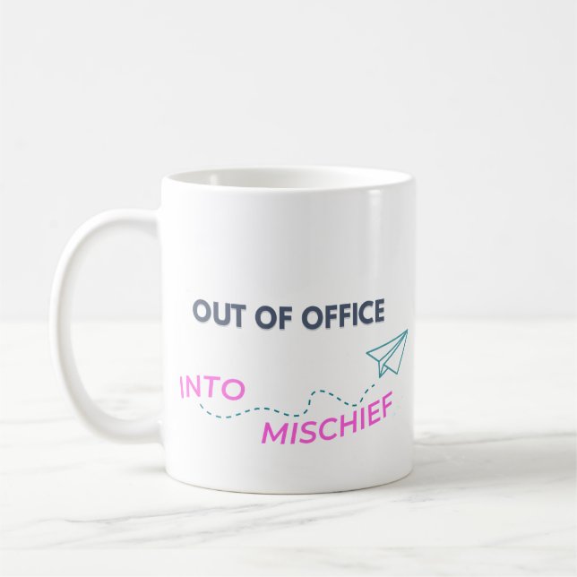 Mug Hors du bureau. Dans le malheur (Gauche)