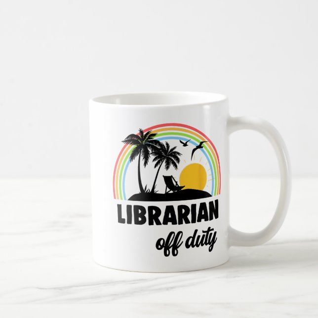 Mug Hors Service Arc-En-Ciel Fin De L'Année Scolaire (Droite)