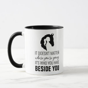 Mug Horse citation cheval et fille cheval amoureux