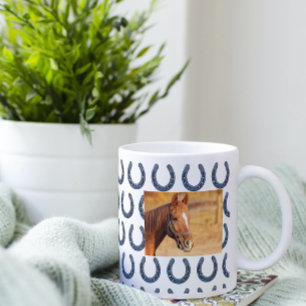 Mug Horse Collage Photo Custom Owner Horseshoe