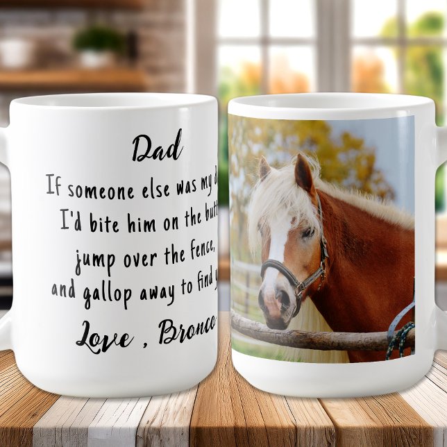 Mug Horse Lover Funny Equestria Photo personnalisée (Créateur téléchargé)